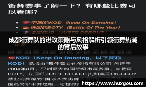 成都街舞队的进攻策略与风格解析引领街舞热潮的背后故事